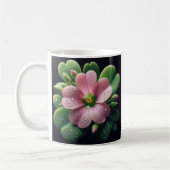 Mug Clover Floral rose et vert Oxalis (Gauche)