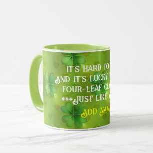 Mug Clover moderne 4 Listes Collection verte