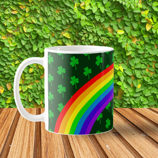 Mug Clover vert émeraude foncé Jour de la Saint Patric