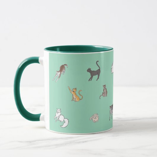 Mug clowder en turquoise (Gauche)
