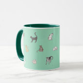 Mug clowder en turquoise (Devant gauche)