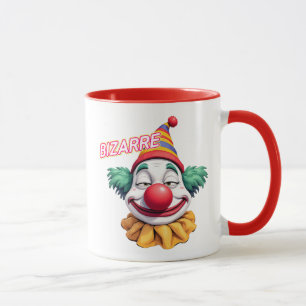 Mug Clown bizarre avec sa tête drôle.
