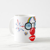 Mug Clown coloré (Devant gauche)