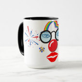Mug Clown coloré (Devant gauche)