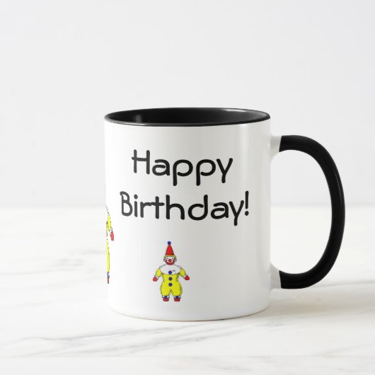 Mug Clown de joyeux anniversaire (Droite)