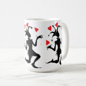 Mug Clown Effrayant Jouant avec des Cœurs (Devant droit)