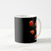 Mug Clown Fish Santa Sleigh Flying Funny Magical Chris (Devant droit)