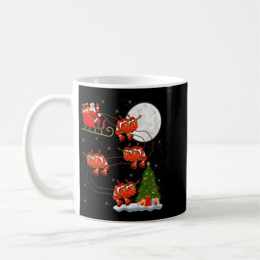 Mug Clown Fish Santa Sleigh Flying Funny Magical Chris (Gauche)
