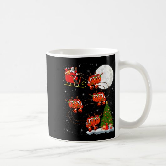 Mug Clown Fish Santa Sleigh Flying Funny Magical Chris (Droite)