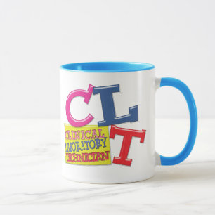 MUG CLT LETTRES BLANCHES TECHNIQUE DE LABORATOIRE CLIN