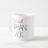 Mug Club de fan noir orphelin (Devant gauche)