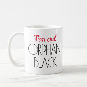 Mug Club de fan noir orphelin