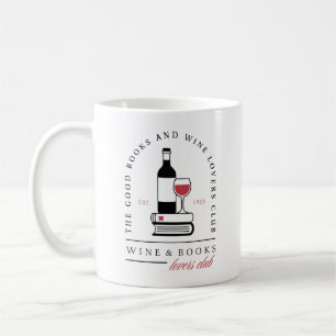 Mug Club de lecture de vin et de romance sombre esthét