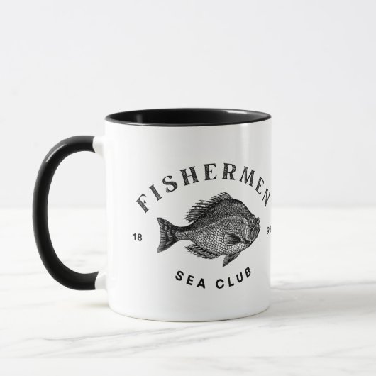 Mug Club de pêcheurs en mer (Gauche)