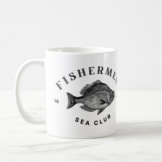 Mug Club de pêcheurs en mer (Gauche)