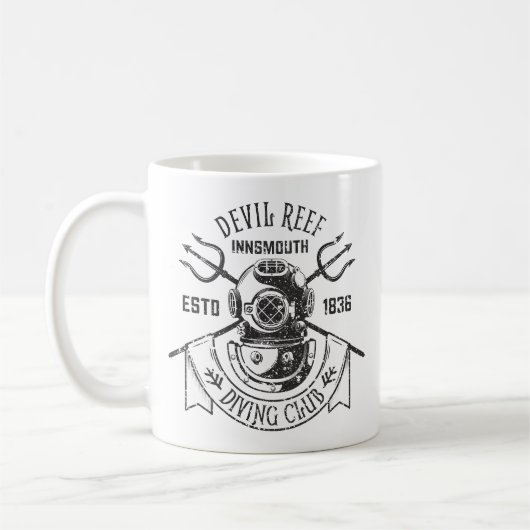 Mug Club de plongée Innsmouth Lovecraftian (Gauche)