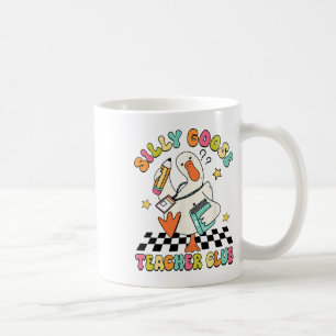 Mug Club de professeur de l'oie idiote École primaire