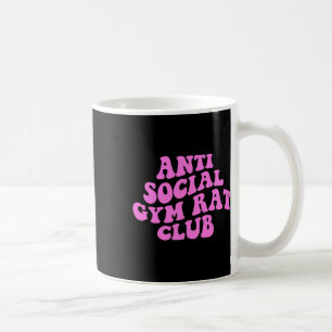 Mug Club de rat de gym antisocial drôle de gym fitness