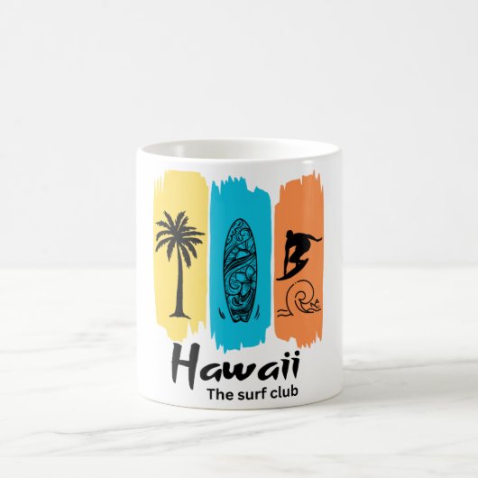 Mug Club de surf rétro Hawaï (Centre)