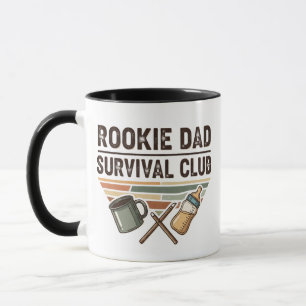 Mug Club de Survie pour Papas Débutants Café Rétro