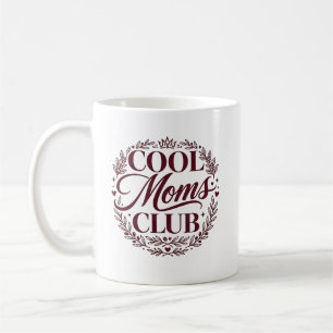 Mug CLUB des mamans cool Typographie moderne