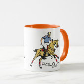 Mug club équestre de polo (Devant droit)