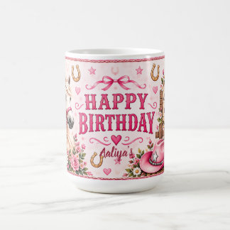 Mug Club Pink Pony Anniversaire de Cowgirl