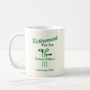 Mug Clubs de golf de retraite à thème Par Tee