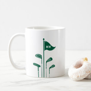Mug Clubs De Golf Modernes Créez Vos Propres Initiales