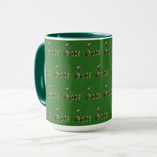 Mug Clubs De Golf Sur Green Denim, (Devant gauche)