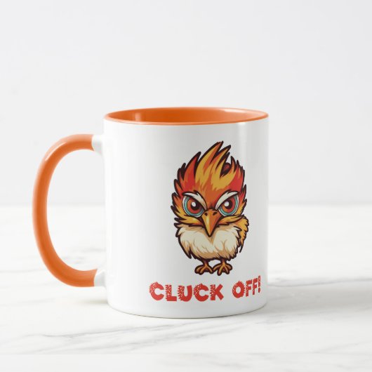 Mug Cluck Off| Drôle poulet (Gauche)