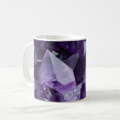 Mug Cluster de cristal de guérison d'améthyste (Devant gauche)