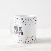 Mug Cluster d'étoiles | Jour de la Liberté du 11° (Devant gauche)