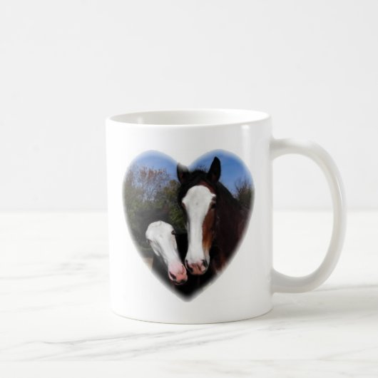 Mug Clydesdales au coeur (Droite)