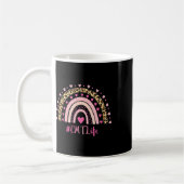 Mug Cmt Infirmière Empreinte de léopard Boho Rainbow N (Gauche)