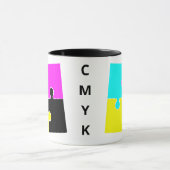 Mug CMYK Jigsaw Pièces (Centre)