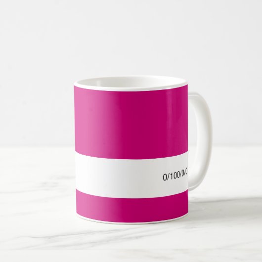 Mug CMYK Magenta  | (Devant droit)