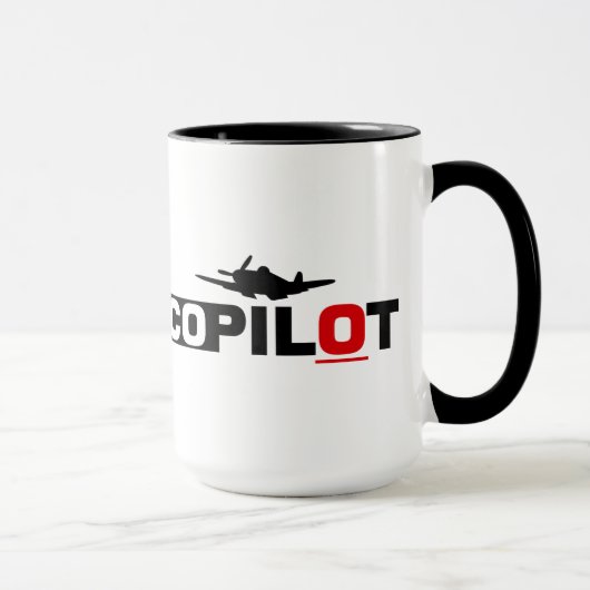 Mug Co-pilote : Vol durant la nuit (Droite)