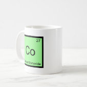 Mug Co - Symbole d'élément de chimie du monoxyde de ca (Devant gauche)