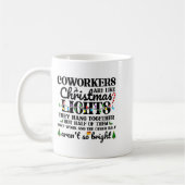 Mug Co-workers Are Like Christmas Lights They Hang Tog (Gauche)