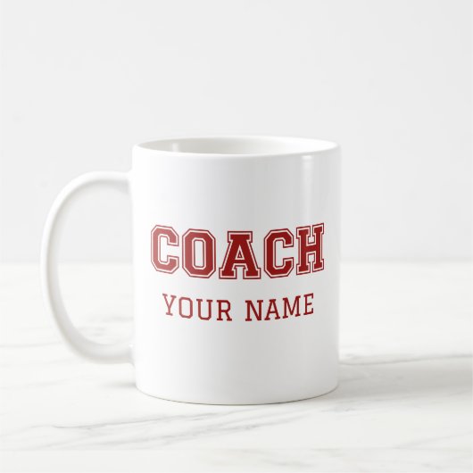 Mug Coach Votre Nom (Gauche)