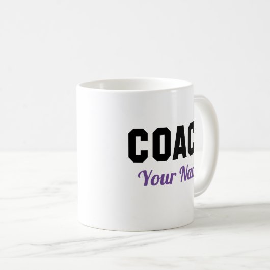 Mug Coach Votre Nom (Devant droit)
