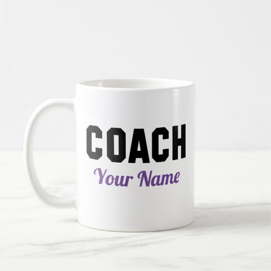 Mug Coach Votre Nom (Gauche)