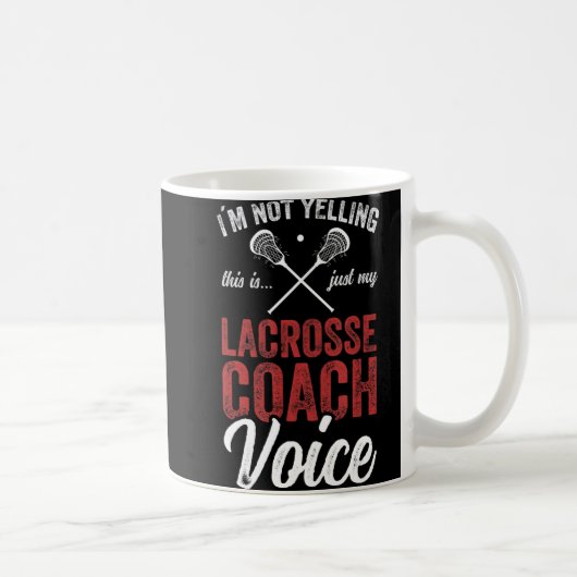 Mug Coaching autocar de crosse Lacrosse Player Quot (Droite)