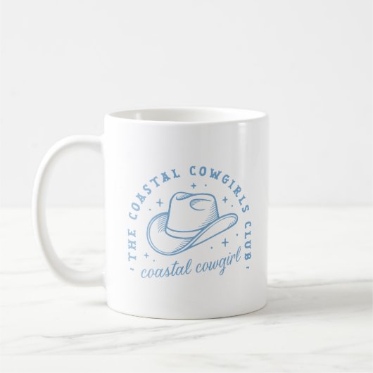 Mug Coastal cowgirl casquette côte ouest bleu esthétiq (Gauche)