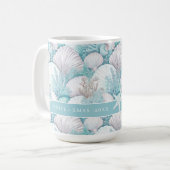 Mug Coastal Seashell & Coral Motif#3 ID1009 (Devant gauche)