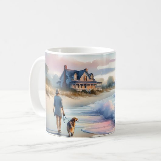 Mug Coastal Walk to Lighthouse at Sunset (Devant gauche)