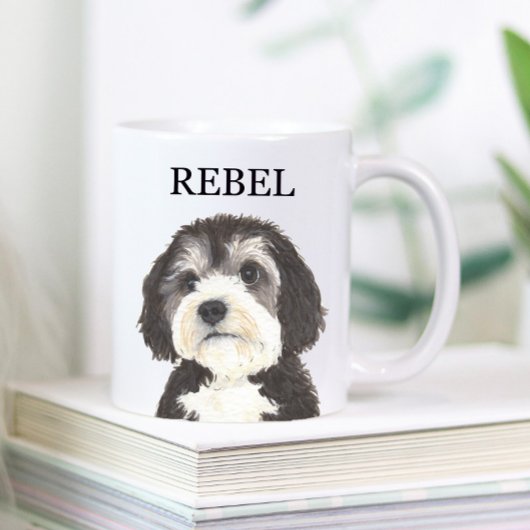 Mug Coaster de boisson Bernedoodle personnalisé