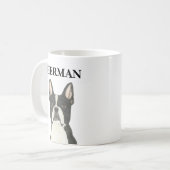 Mug Coaster de boisson de Boston Terrier personnalisé (Devant gauche)