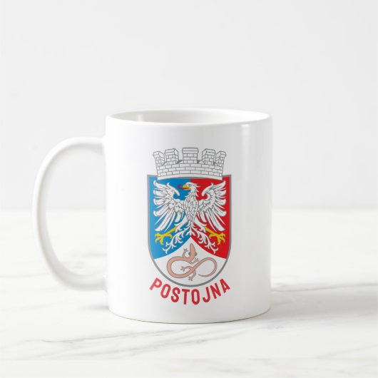 Mug Coat of Arms of Postojna, Slovenia (Gauche)